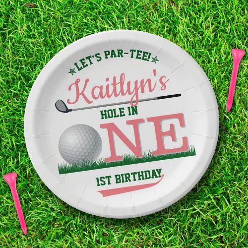 Golf PAR_TEE 1st Birthday Paper Plates