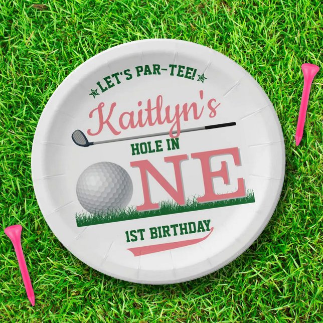 Golf PAR-TEE 1st Birthday Paper Plates (Creator Uploaded)
