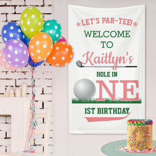 Golf PAR-TEE 1st Birthday Welcome Banner