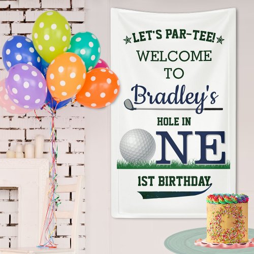 Golf PAR_TEE 1st Birthday Welcome Banner