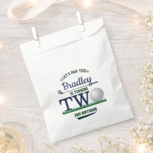 Golf PAR-TEE 2nd Birthday Favor Bag