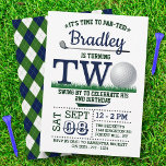 Golf PAR-TEE 2nd Birthday Invitation<br><div class="desc">Celebrate in style with these trendy birthday invitations. The design is easy to personalize with your special event wording and your guests will be thrilled when they receive these fabulous invites.</div>