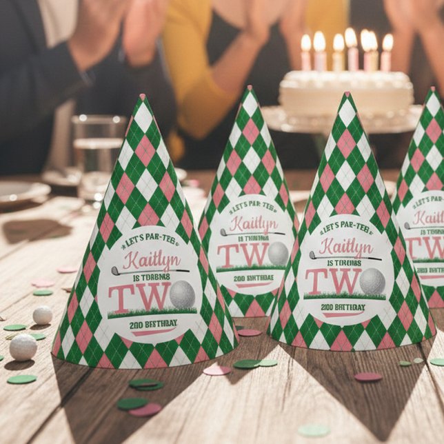 Golf PAR-TEE 2nd Birthday Party Hat (Creator Uploaded)