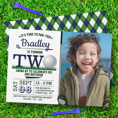 Golf PAR-TEE 2nd Birthday Photo