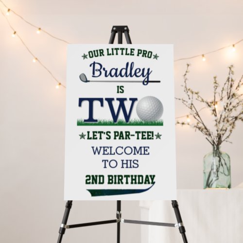 Golf PAR_TEE 2nd Birthday Welcome Sign