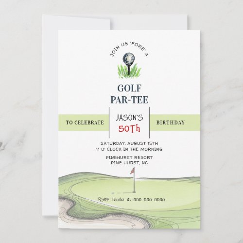 Golf PAR- TEE Birthday party