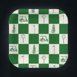 Golf Par Tee  Paper Plates<br><div class="desc">Serve up fun at your golf-themed party with these stylish Golf Party Paper Plates! Featuring a playful yet classy golf-inspired design, these plates are perfect for birthday celebrations, retirement parties, golf tournaments, or any "par-tee!" Made from durable, high-quality paper, they can handle all your party snacks, from finger foods to...</div>