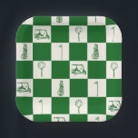 Golf Par Tee  Paper Plates<br><div class="desc">Serve up fun at your golf-themed party with these stylish Golf Party Paper Plates! Featuring a playful yet classy golf-inspired design, these plates are perfect for birthday celebrations, retirement parties, golf tournaments, or any "par-tee!" Made from durable, high-quality paper, they can handle all your party snacks, from finger foods to...</div>