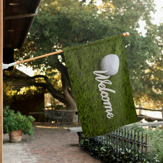 Golf Par tee party  welcome House Flag (In SItu)