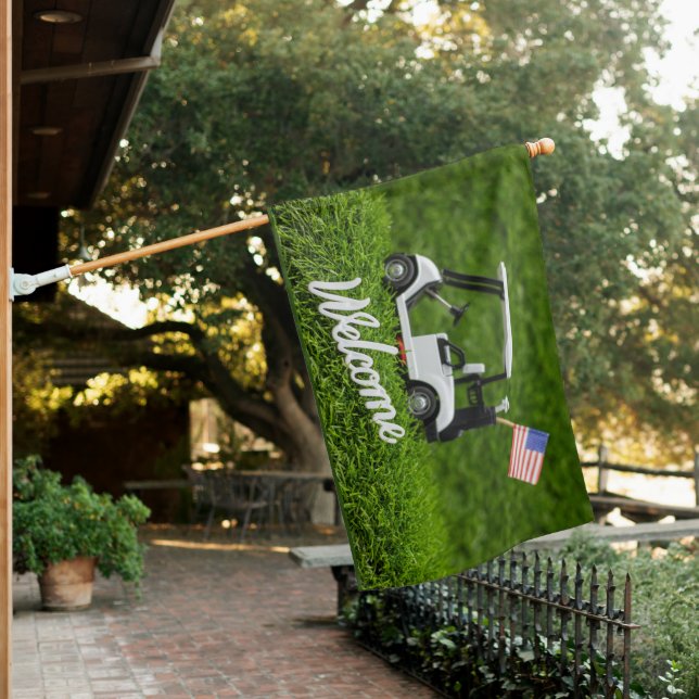 Golf Par tee party  welcome House Flag (In SItu)