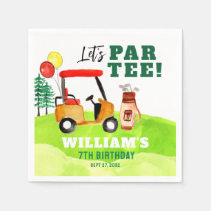 Golf Par-tee Swing By Boy Kids Birthday Napkins