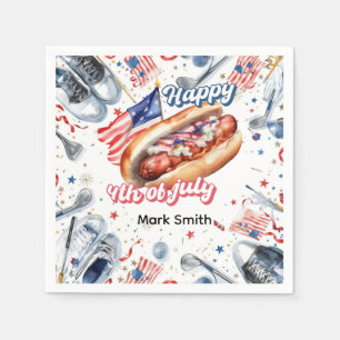 Golf Party American 4th July Napkins