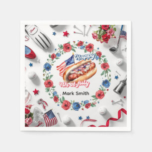 Golf Party American 4th July Napkins
