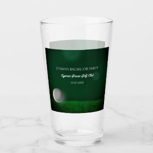Golf Party Bachelor Party Golfers Green golf ball Glass