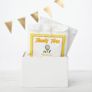 Golf Party Favors Yellow to Personalize Favor Bag