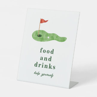 Golf Party Food and Drinks Sign