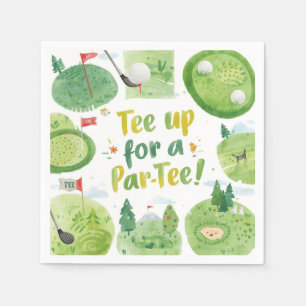 Golf  party funny saying  napkins