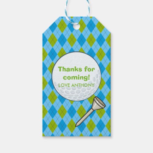 Golf Party Gift Tags