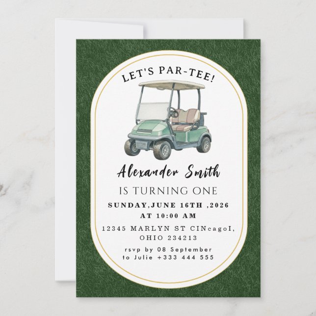 Golf Party Invitation (Front)