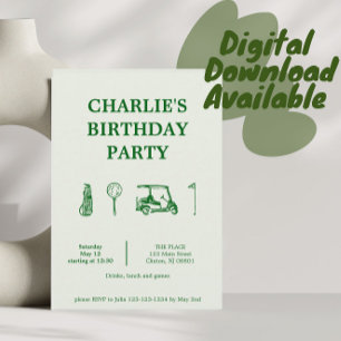 golf party  invitation