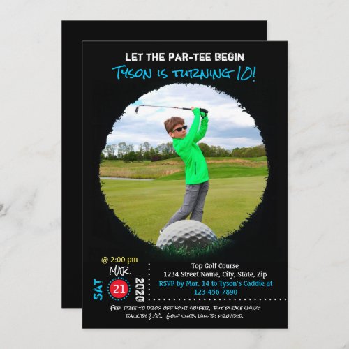 Golf Party Invitation