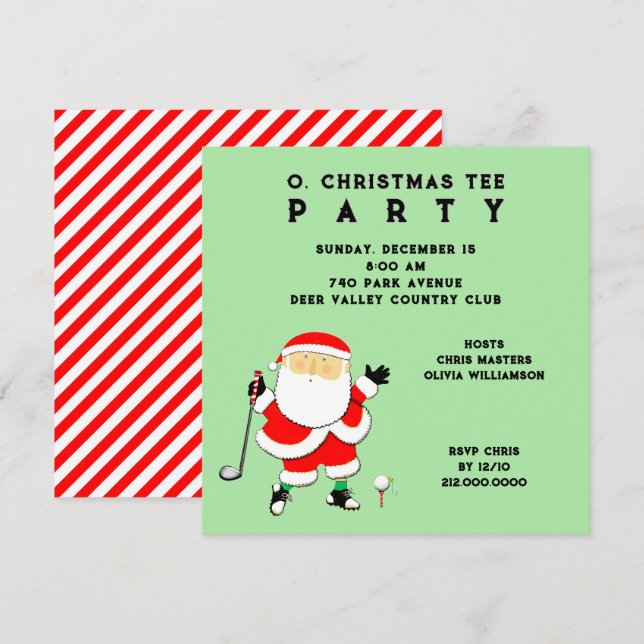Golf Party Invitations (Front/Back)