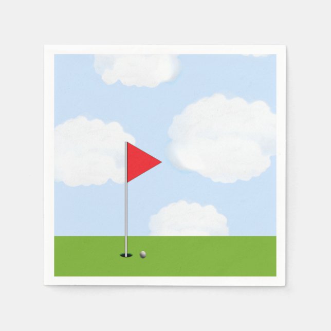 Golf Party Paper Napkins (Front)