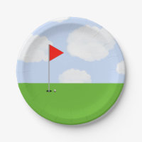 golf party paper plates