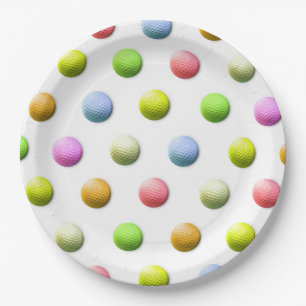 Golf Party Paper Plates