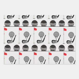 Golf Pattern Wrapping Paper