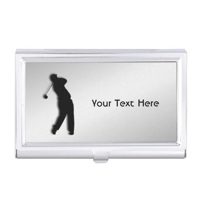 Golf Personalized Business Card Holder (Front)