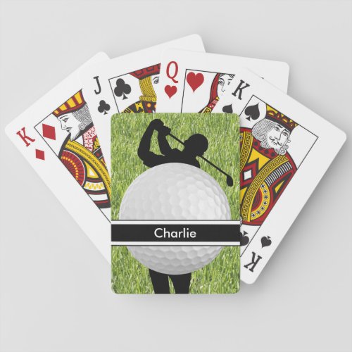 Golf Personalized Playing Cards