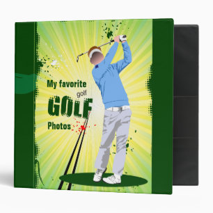 Golf photo album. 3 ring binder