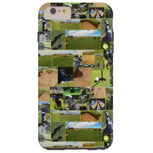 Golf Photo Collage Tough iPhone 6 Plus Case