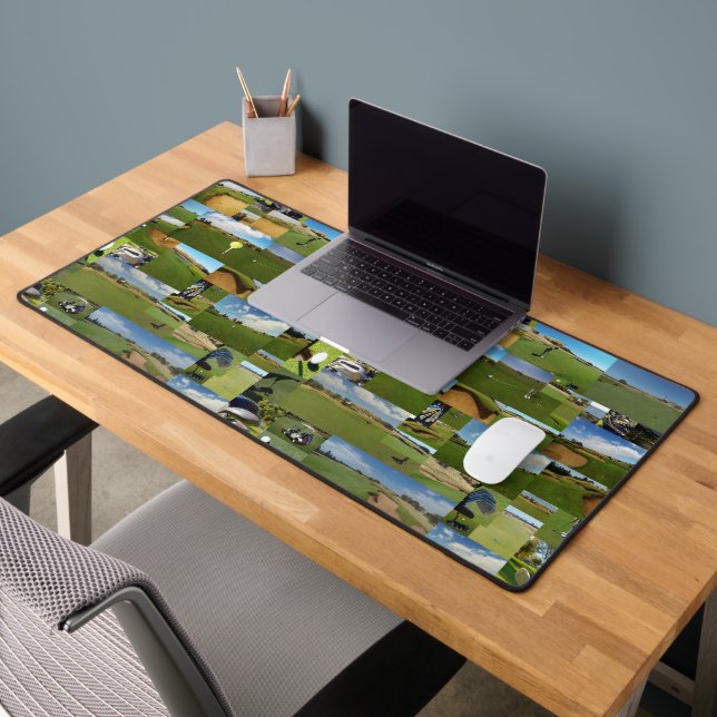 Golf Photo Collage, Desk Mat (Office 2)