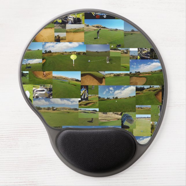 Golf Photo Collage, Gel Mousepad (Front)