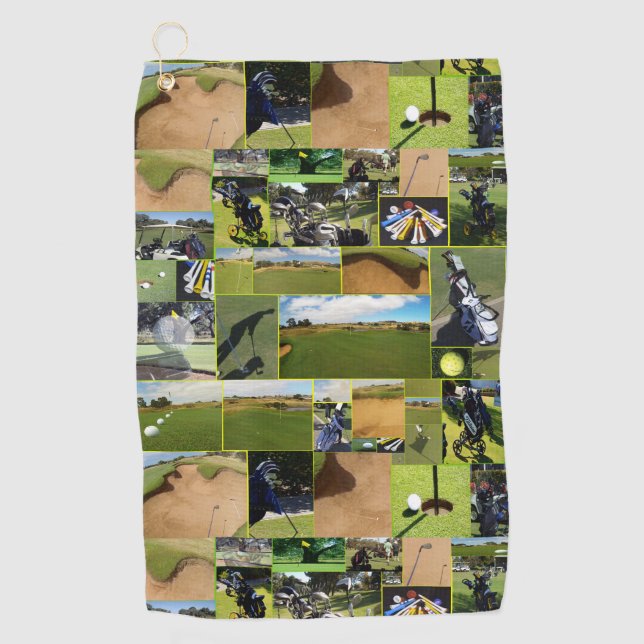 Golf Photo Collage. Golf Towel (Front)