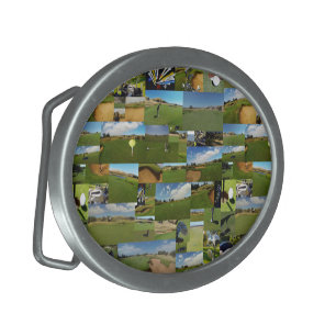 Golf, Photo Collarge, Belt Buckle
