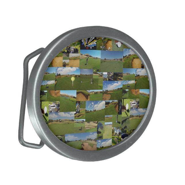 Golf, Photo Collarge, Belt Buckle (Front Left)