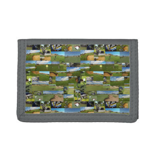 Golf, Photo Collarge, Trifold Wallet