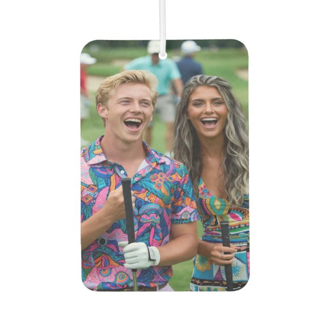 Golf Photo Customize Personalize Air Freshener (Front)