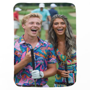 Golf Photo Customize Personalize Baby Blanket