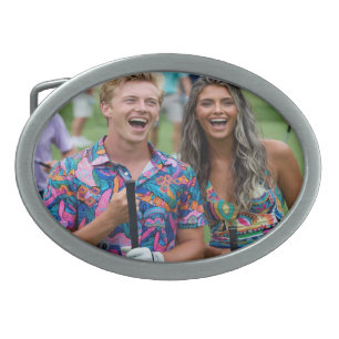 Golf Photo Customize Personalize Belt Buckle