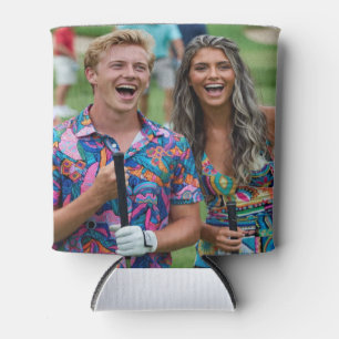 Golf Photo Customize Personalize Can Cooler