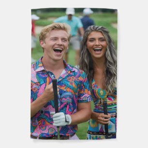 Golf Photo Customize Personalize Garden Flag