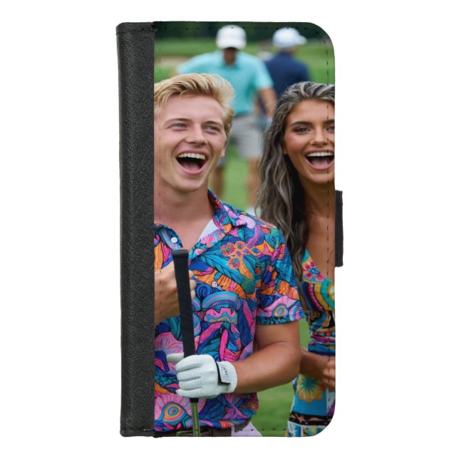 Golf Photo Customize Personalize iPhone Wallet Case (Front)