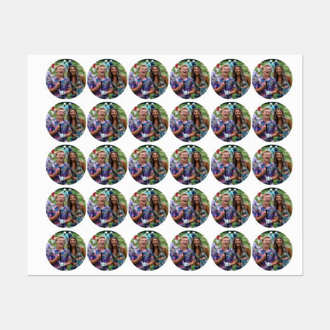 Golf Photo Customize Personalize Labels (Sheet)