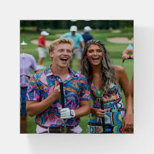 Golf Photo Customize Personalize Paperweight