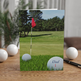 Golf Photo Father's Day Card