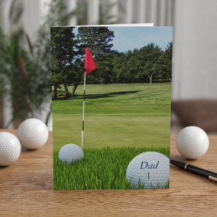 Golf Photo Father's Day Card